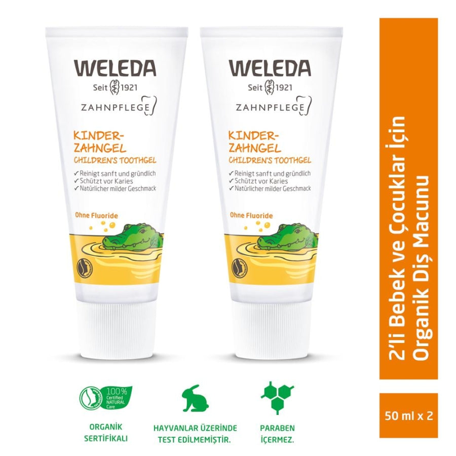 Weleda Children's Natural Toothgel Fluoride-Free 2 x 50ml
