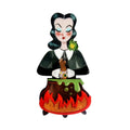 Witch with Cauldron Halloween Brooch by Laliblue | PRE-ORDER SHIPS IN 2-3 WEEKS