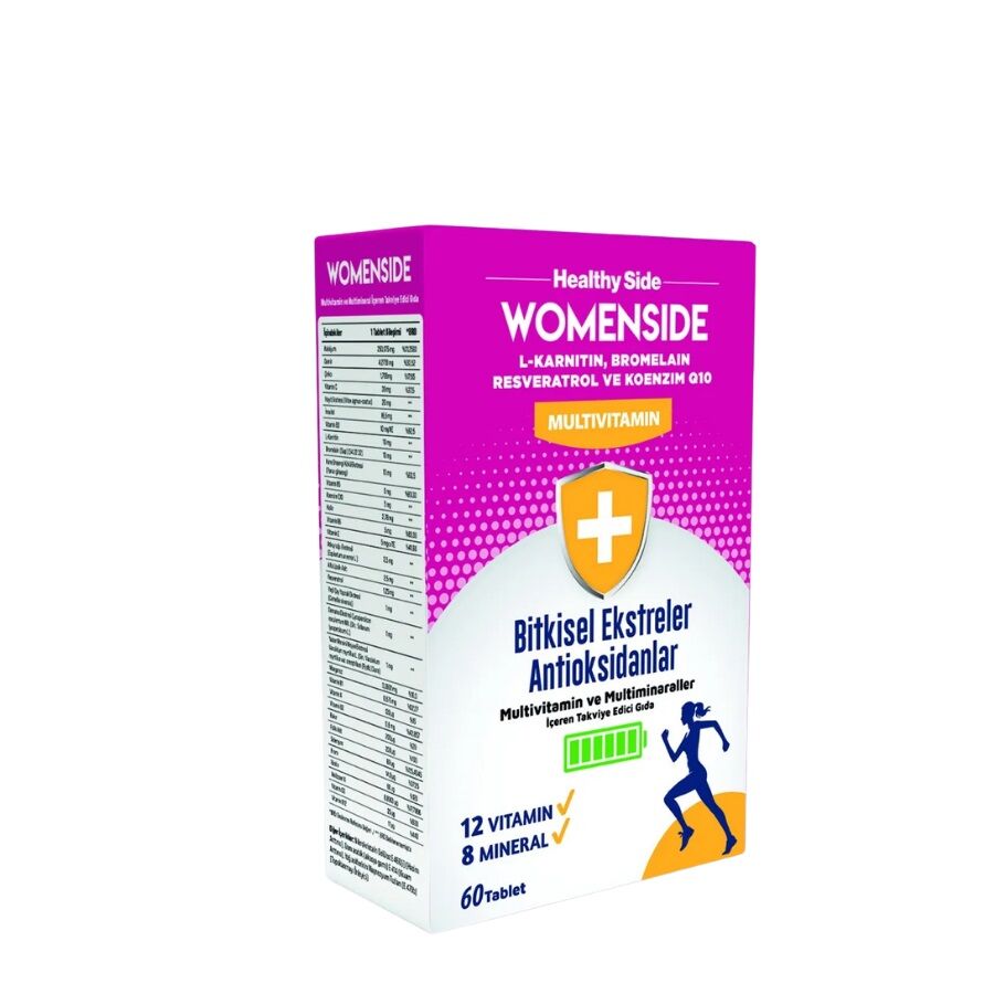 Healthy Side Womenside Multivitamin & Q10 Supplement 60 Tablets