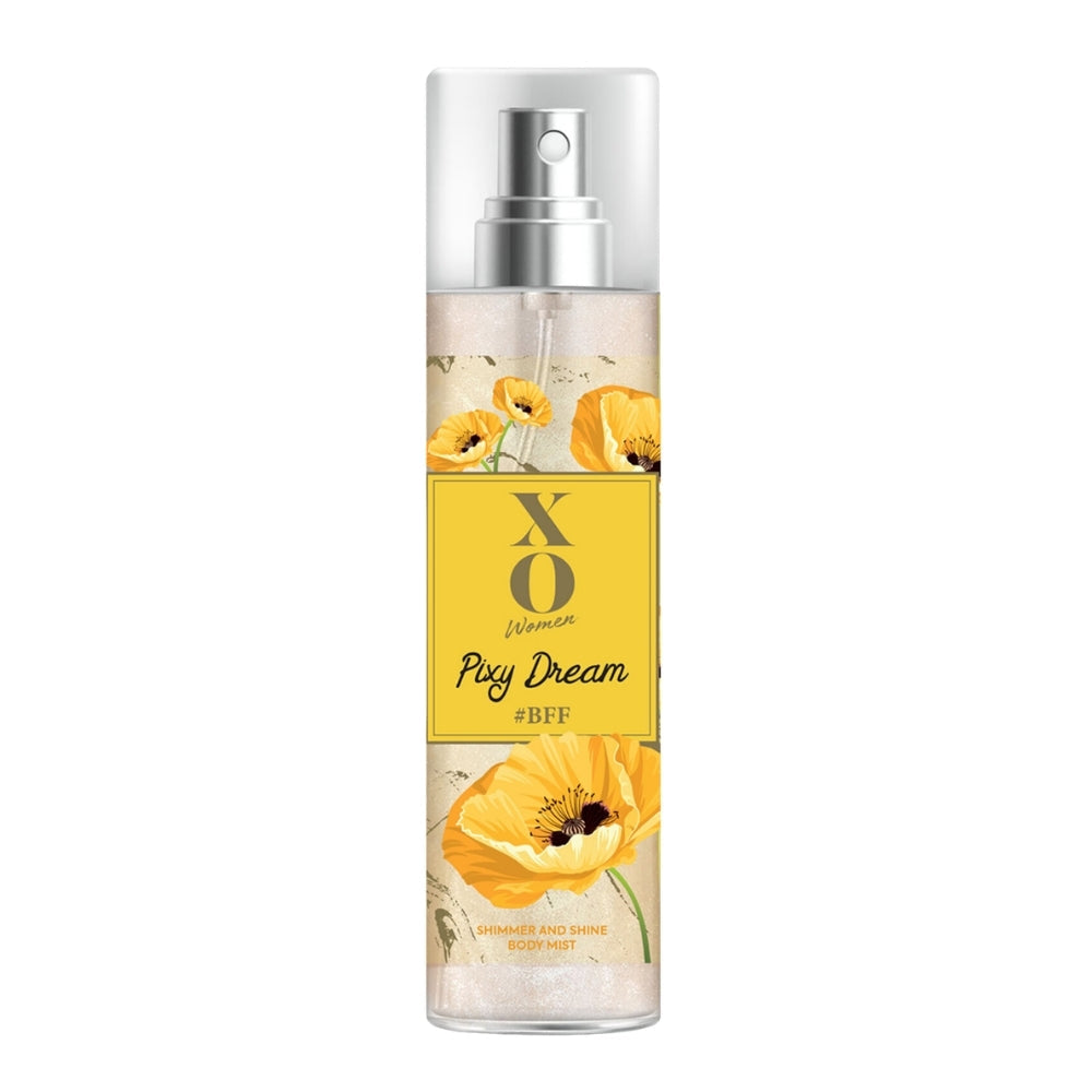 XO Pixy Dreams Shimmer Body Spray for Radiant Glow 150 ml