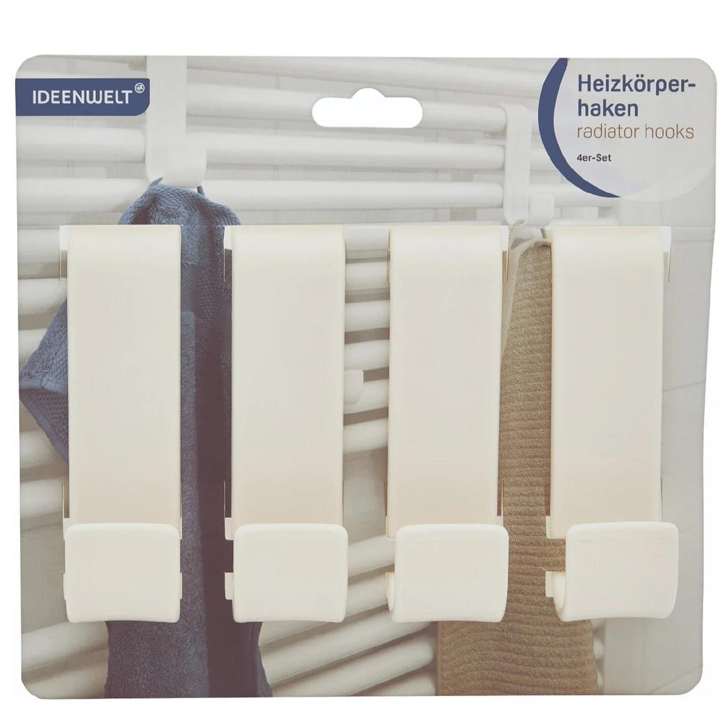 Ideenwelt White Radiator Hanger Hooks 4 Pack