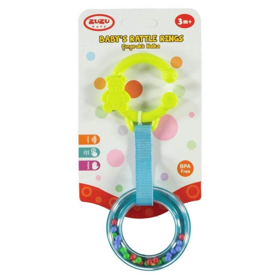 Zuzu Rattle Ring Colorful Baby Sensory Toy 1 Count