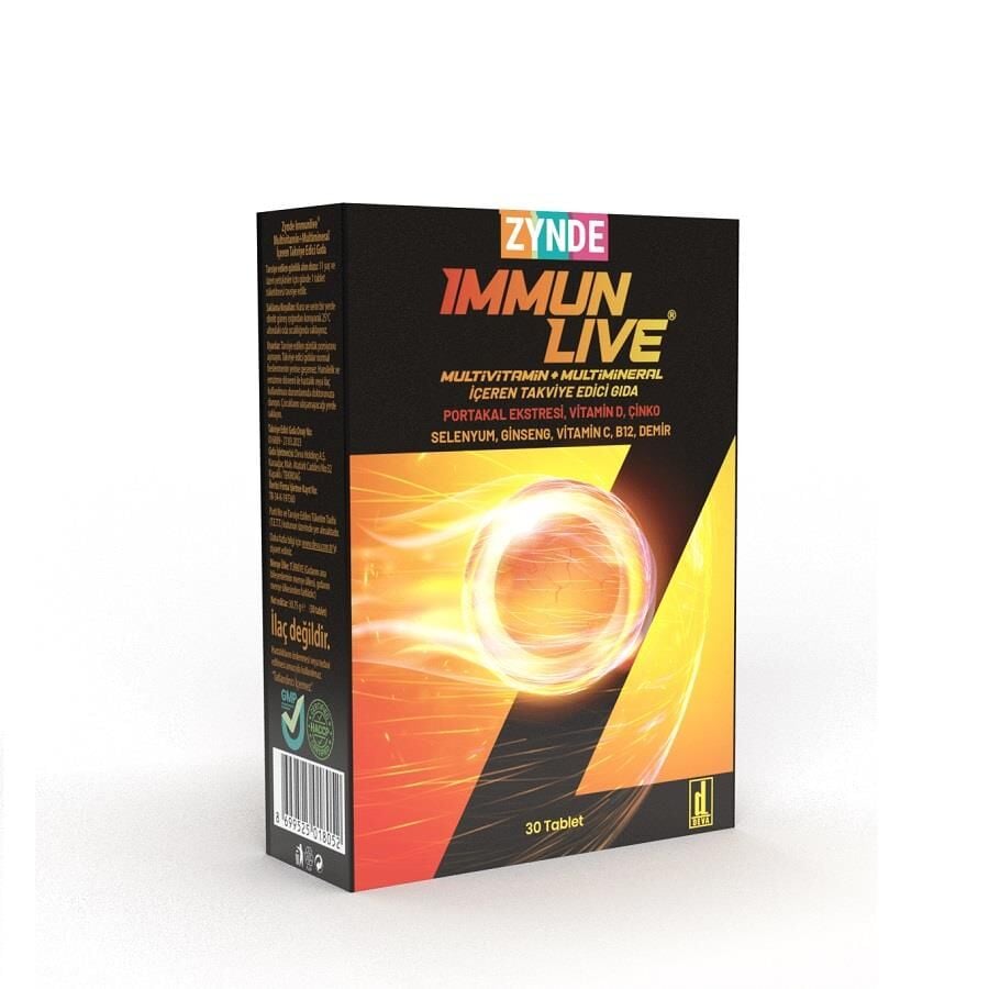 Zynde Immunlive Multivitamin & Mineral Daily Support 30 Tablets